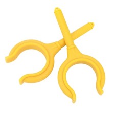 (giallo) 2 Pezzi Blocco Remi Barca Supporto Canna da Pesca Staffa Gommone Marino FF