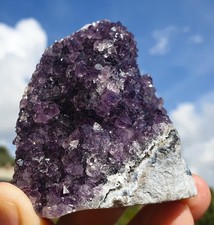 MINERALE AMETISTA URUGUAY NATURALE COLLEZIONE - cod. 18 - Legg. Descriz.