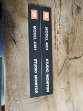 jbl 4301 paire de logo Front panel Labels ( logo 2Pcs ) aluminium vintage