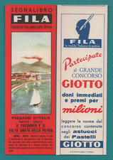 SEGNALIBRO FILA SERIE PAESAGGI D'ITALIA NAPOLI GOLFO  GIOTTO BLU