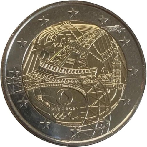 2euro francia 2024 torcia - 2euro,