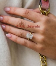 Smeraldo Taglio Moissanite Con