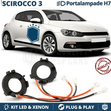 Coppia ADATTATORI per VW SCIROCCO 3 08-17 montaggio KIT LED xenon H7 Portalampad