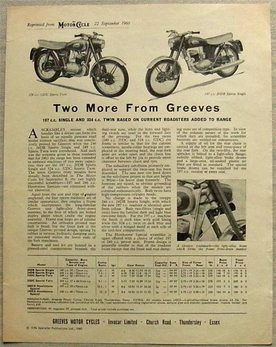 Greeves due nuovi - due,