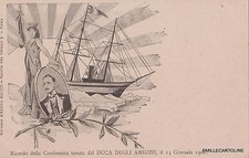 ESPLORAZIONE POLARE - DUCA D'ABRUZZO - RICORDO CARTOLINA DEL SUO CONVEGNO