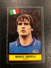 ADESIVO MARCO TARDELLI PLASTICA CALCIO SUPERSTAR 1985-86 NUOVO QUASI NUOVO
