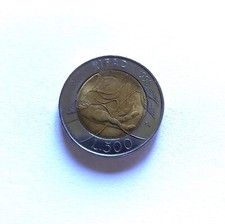 MONETA 500 LIRE CINQUECENTO IFAD  1978 1998 ITALIA REPUBBLICA AG39 @ SPL @