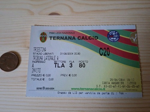 Biglietto stadio ternana - stadio,
