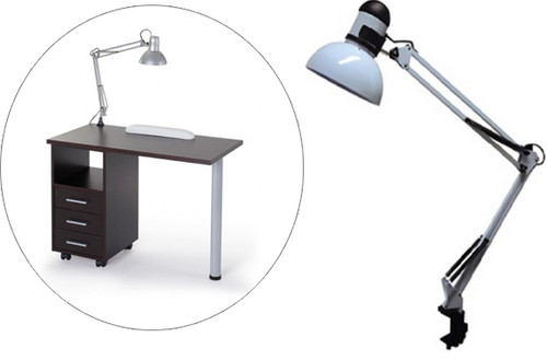 Lampada tavolo con pinza - tavolo,