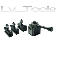 TORRETTA PORTAUTENSILI A CAMBIO RAPIDO CON 3 PORTAUTENSILI PER TORNIO 