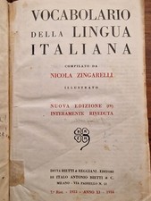 VOCABOLARIO 1934 ZINGARELLI