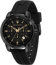 Orologio Maserati Successo R8871621011 Uomo Cronografo 44mm Cinturino Silicone