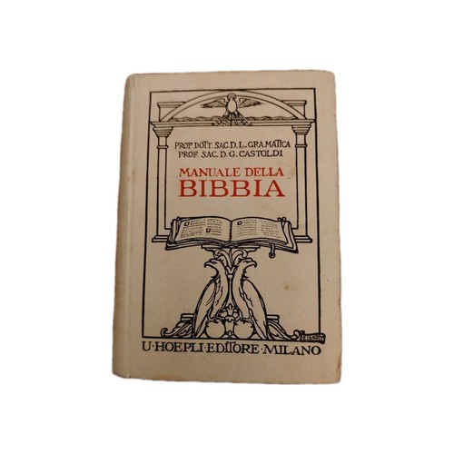 Manuale della bibbia gramatica - manuale,