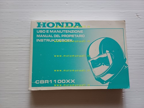 Honda cbr 1100 1998 manuale - xx,