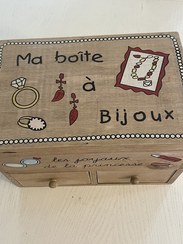Scatola legno porta - porta, bijoux