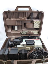 Panasonic WV-777 videocamera vintage a colori con 2 batterie, caricabatterie, obiettivo, microfono