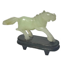 ARTE ORIENTALE CAVALLO IN GIADA NATURALE LAVORATO A MANO