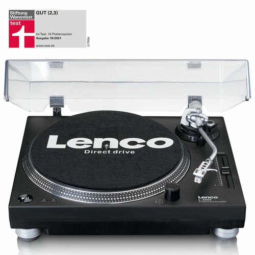 Lenco 3818 black - l-3818, giradischi