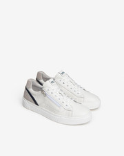 Scarpe Nero Giardini uomo sneakers in pelle E400241U Bianco