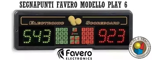 Segnapunti per biliardo favero - per,