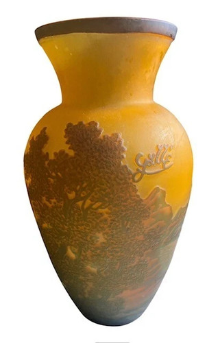 Vaso moderno vetro cammeo - vetro,