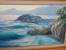 Quadro "Marina" di Guglielmo Welters - Olio su tela - cm 120X60
