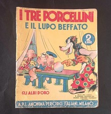 ALBI D'ORO anteguerra Topolino N. 20 I Tre Porcellini e Il Lupo Beffato. Leggi D