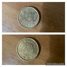Moneta rara 50 centesimi Spagna 2000