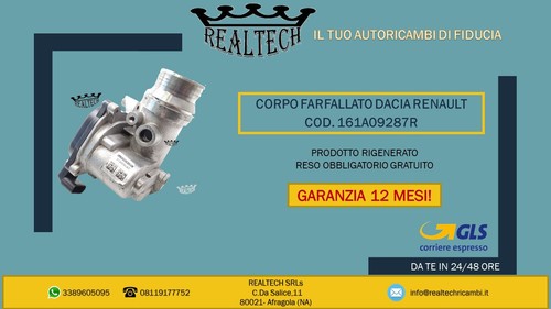 Corpo farfallato dacia - corpo,
