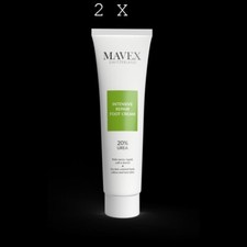 2 X MAVEX FOOT INTENSIVE REPAIR CREAM 100ml PIEDI MOLTO SECCHI, NUOVO Urea 20%