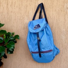 Zainetto vintage EB azzurro, si richiude a marsupio