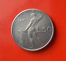 50 LIRE 1981 ERRORE - DOPPIO