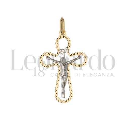 Ciondolo crocifisso oro giallo - oro,