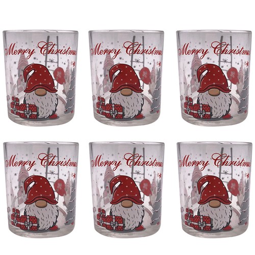 Bicchieri gnomo babbo natale - 6,