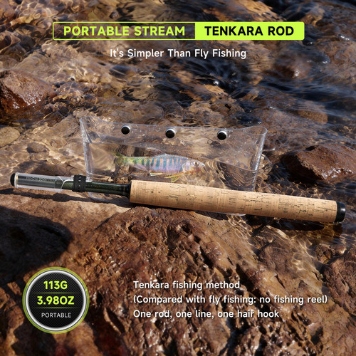 Canna pesca tenkara fly 350 - pesca,