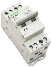 COMMUTATORE  DI LINEA  1-0-2   2 POLI  63A   2 mod DIN   SVK2-63 TRACON