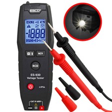 Tester di tensione 2 poli 2-600VAC/VDC tester di fase direzione campo di rotazione interruttore FI