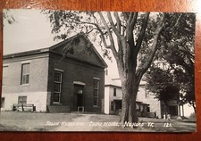 Cartolina RPPC North Hero VT Vermont Town House Court House con foto reale