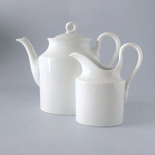 RICHARD GINORI caffettiera e lattiera IMPERO BIANCO coffee set mokapot + jug