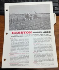 Brochure HESSTON 4000 1970
