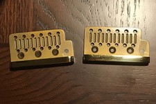 Vintage anni 80 Stars Guitars/Mighty Mite Strat Bridge piastra ottone NOS made in USA