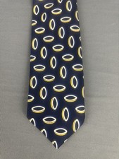 CRAVATTA HARRODS - Blu 100% SETA - Made in England