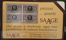 * scheda telefonica SAAGE