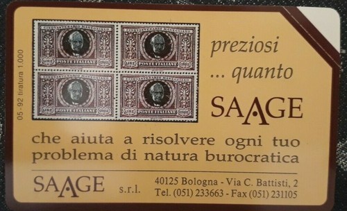 Scheda telefonica saage - scheda,