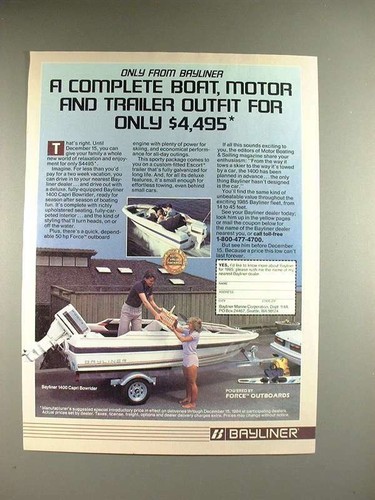 Pubblicità barca bayliner - barca,