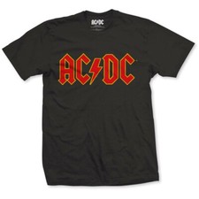 T-shirt ufficiale AC/DC logo rosso nero da uomo unisex classica rock metal nuova