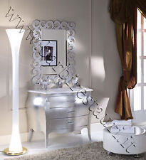 mobile bagno bombato foglia argento/oro mineralmarmo offerta sottocosto vedi!