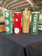 4 Tubi di palline tennis vintage Pirelli Victory Spalfing