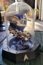star trek model - U S S Enterprise miniature model within a glass dome