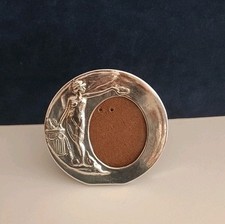 Vecchia Cornice Portafoto Art Nouveau Liberty In Metallo Silver Plate Vintage